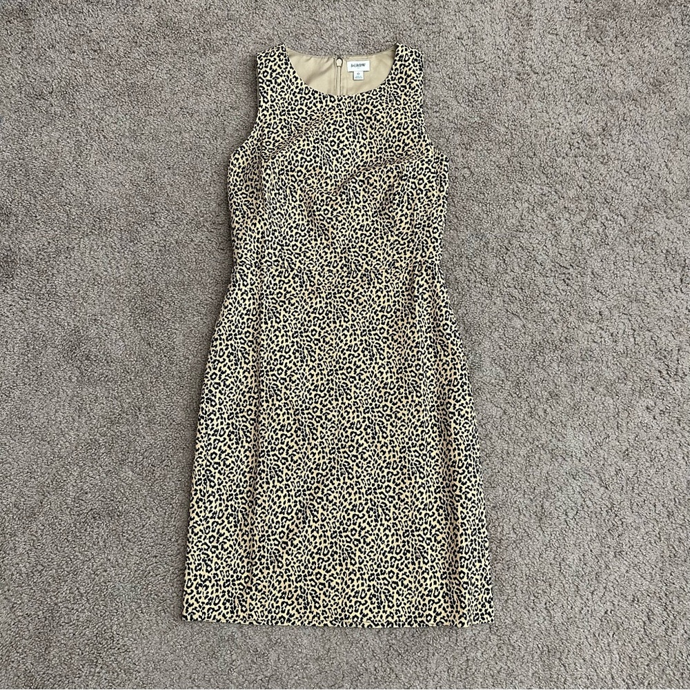 J. Crew Dress Women’s Size 0 Animal Print Leopard Sheath